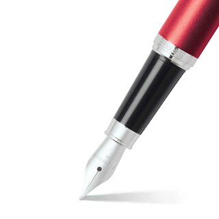Foto 2 | Pluma Fuente Sheaffer Vfm E9403 Excessive Red - Chrome Plated Trims (m)