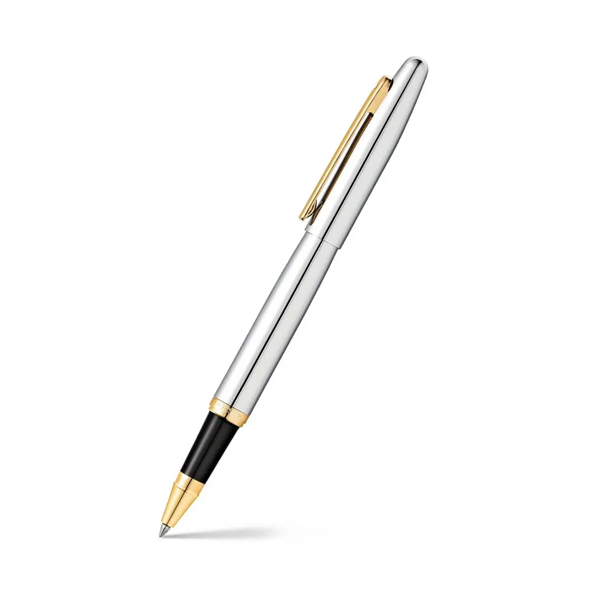 Rollerball Sheaffer Vfm E9422 Polished Chrome - Gold Plated Trims