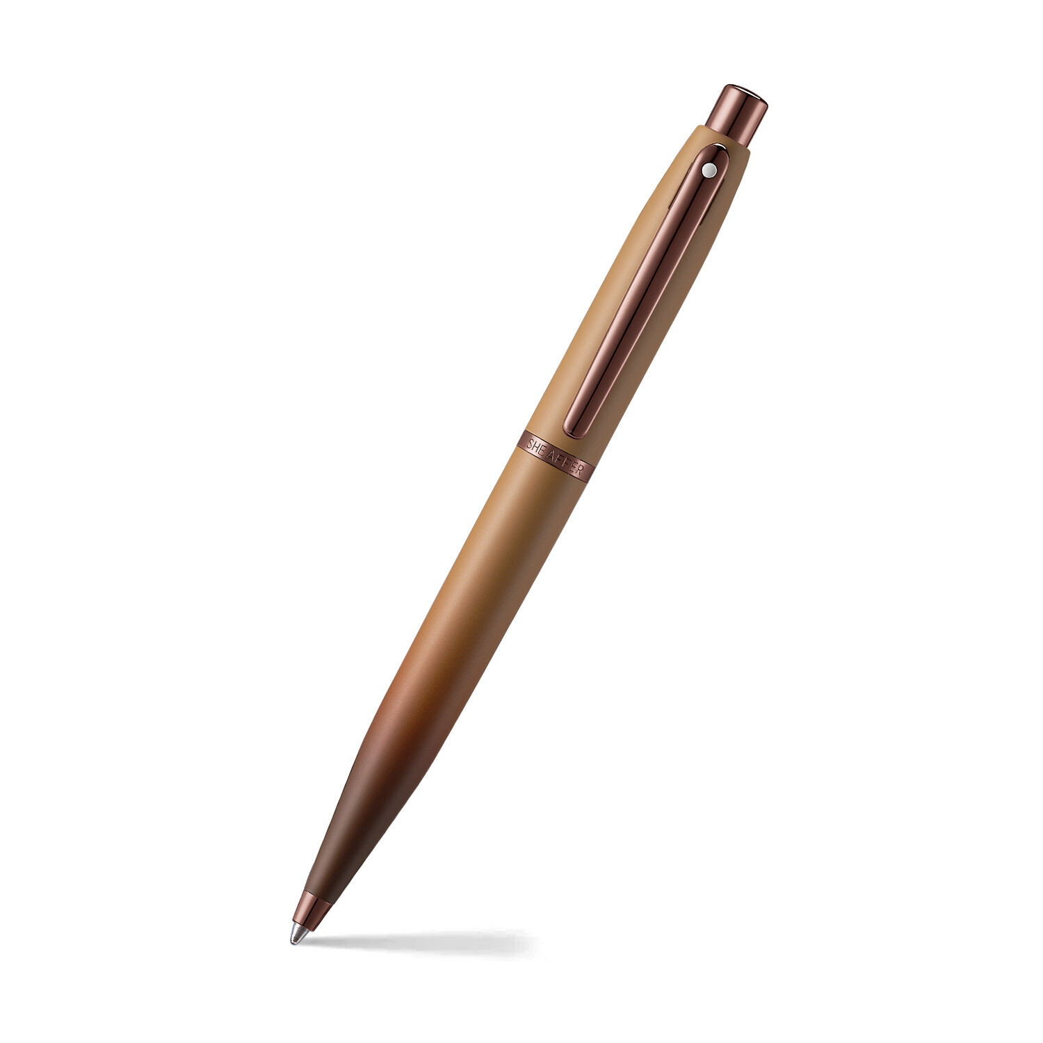 Boligrafo Sheaffer Vfm E9428 Coffee Edition - Pvd Regal Brown Trims