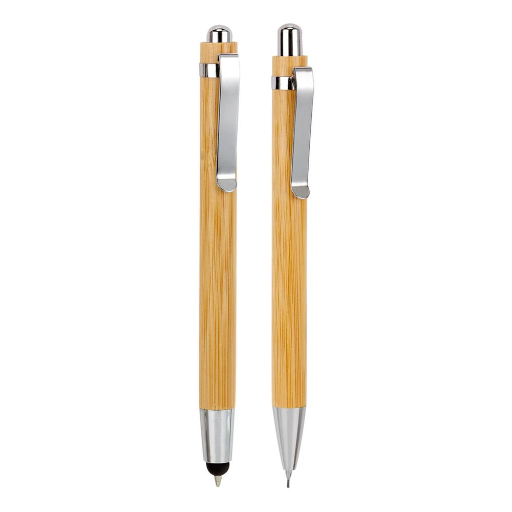 Pluma Táctil y Lapicero de Madera Promo Opción