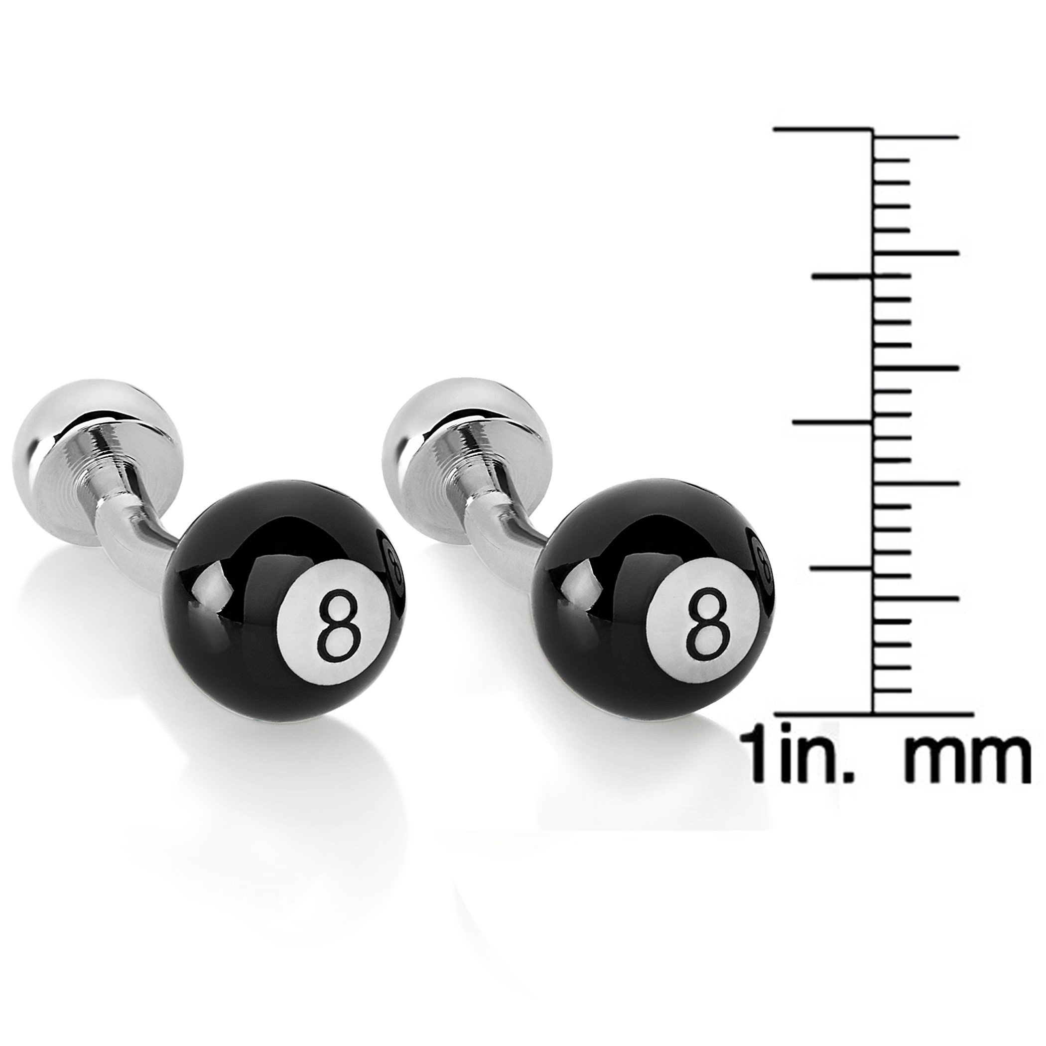 Foto 4 pulgar | Gemelos De Latón Pulido De 8 Bolas De West Coast Jewelry - Venta Internacional.