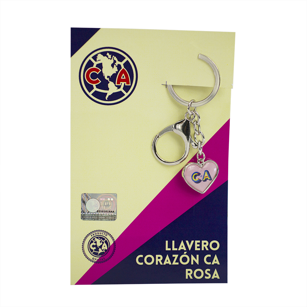 Foto 4 pulgar | Llavero Club América con Corazón Ca color Rosa