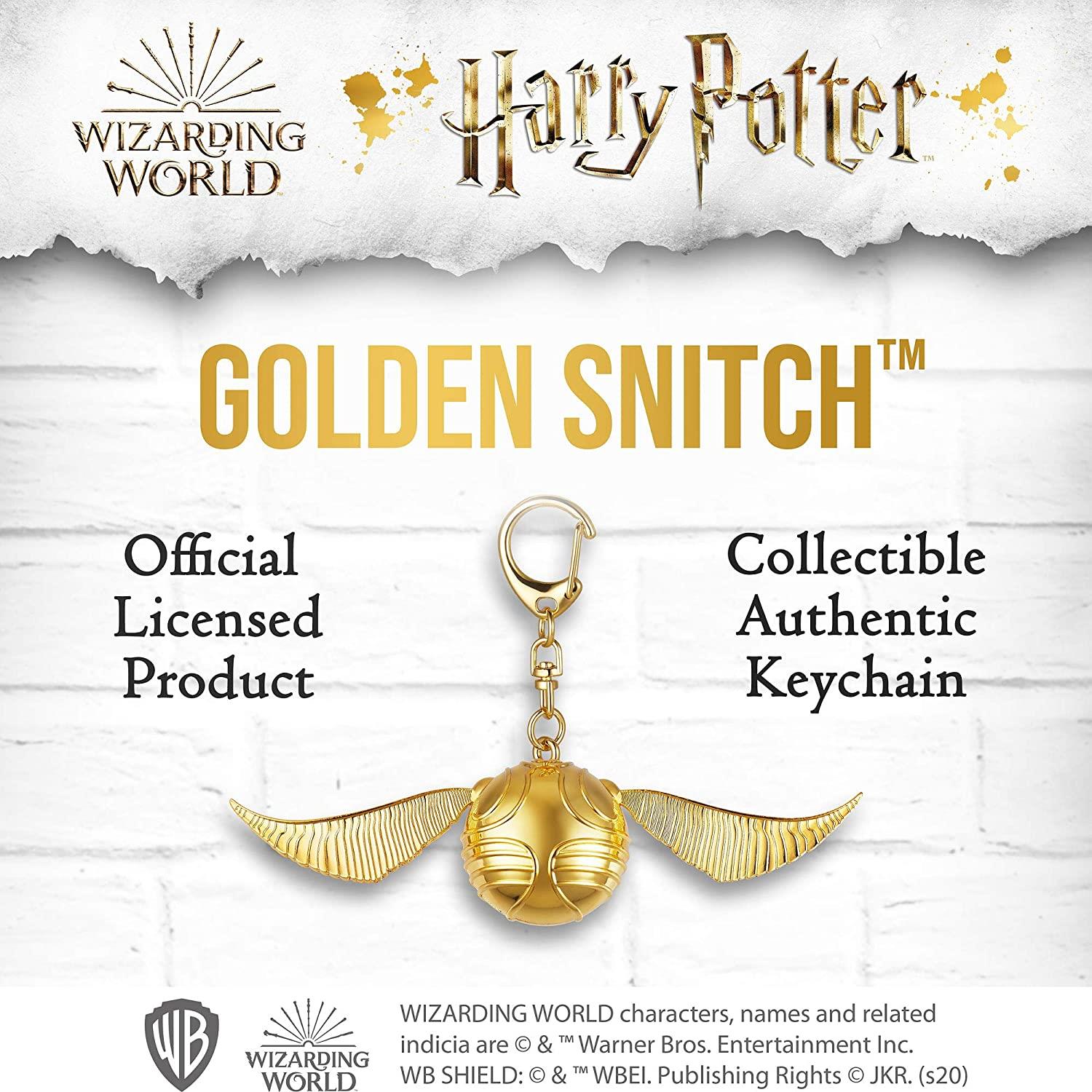 Foto 5 pulgar | Venta Internacional- Llavero Harry Potter Golden Snitch Keychain Alas Móviles para Cremallera