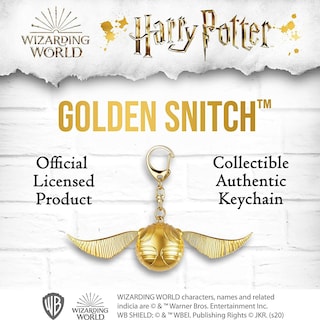 Foto 4 | Venta Internacional- Llavero Harry Potter Golden Snitch Keychain Alas Móviles para Cremallera