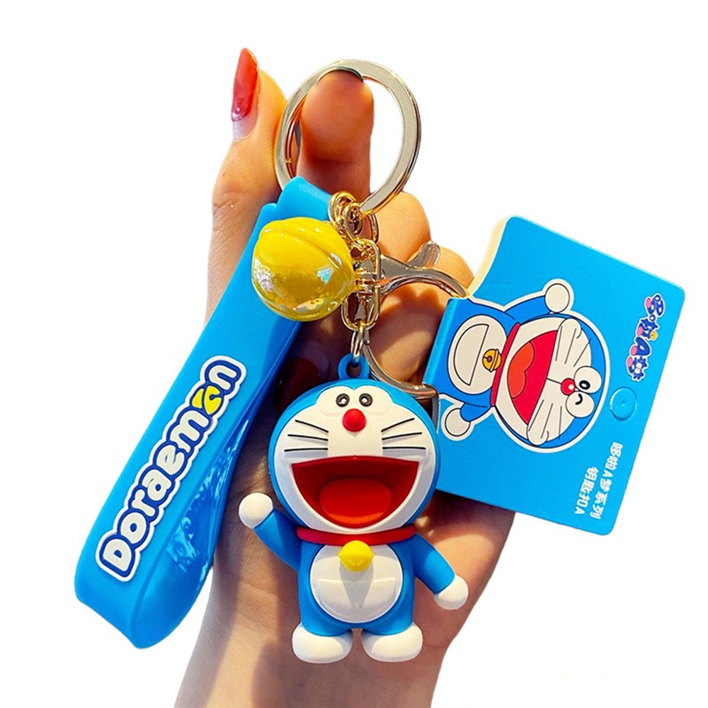 Foto 3 pulgar | Llavero Doraemon Feliz