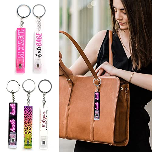 Foto 5 pulgar | Venta Internacional - Llavero Acrílico Card Grabber para Tarjetas de Crédito 5 Unidades