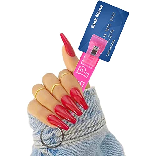 Foto 6 pulgar | Venta Internacional - Llavero Acrílico Card Grabber para Tarjetas de Crédito 5 Unidades