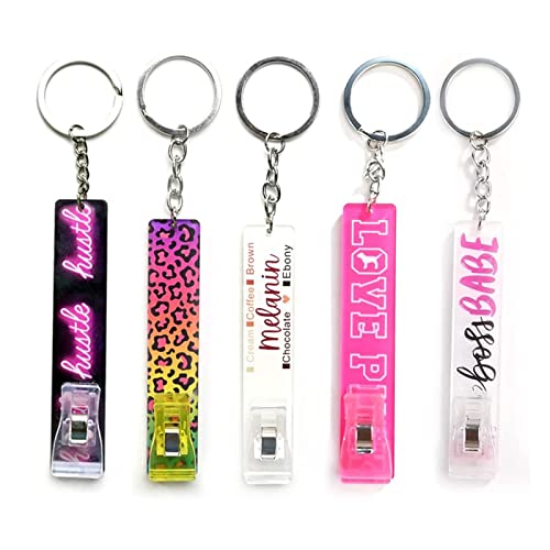 Foto 7 pulgar | Venta Internacional - Llavero Acrílico Card Grabber para Tarjetas de Crédito 5 Unidades