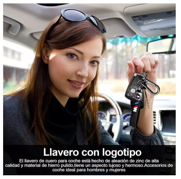 Foto 4 | Llavero Para Autos Universal Logo De Llaveros De Cuero