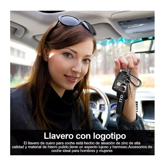 Foto 5 pulgar | Llavero Para Autos Universal Logo De Llaveros De Cuero