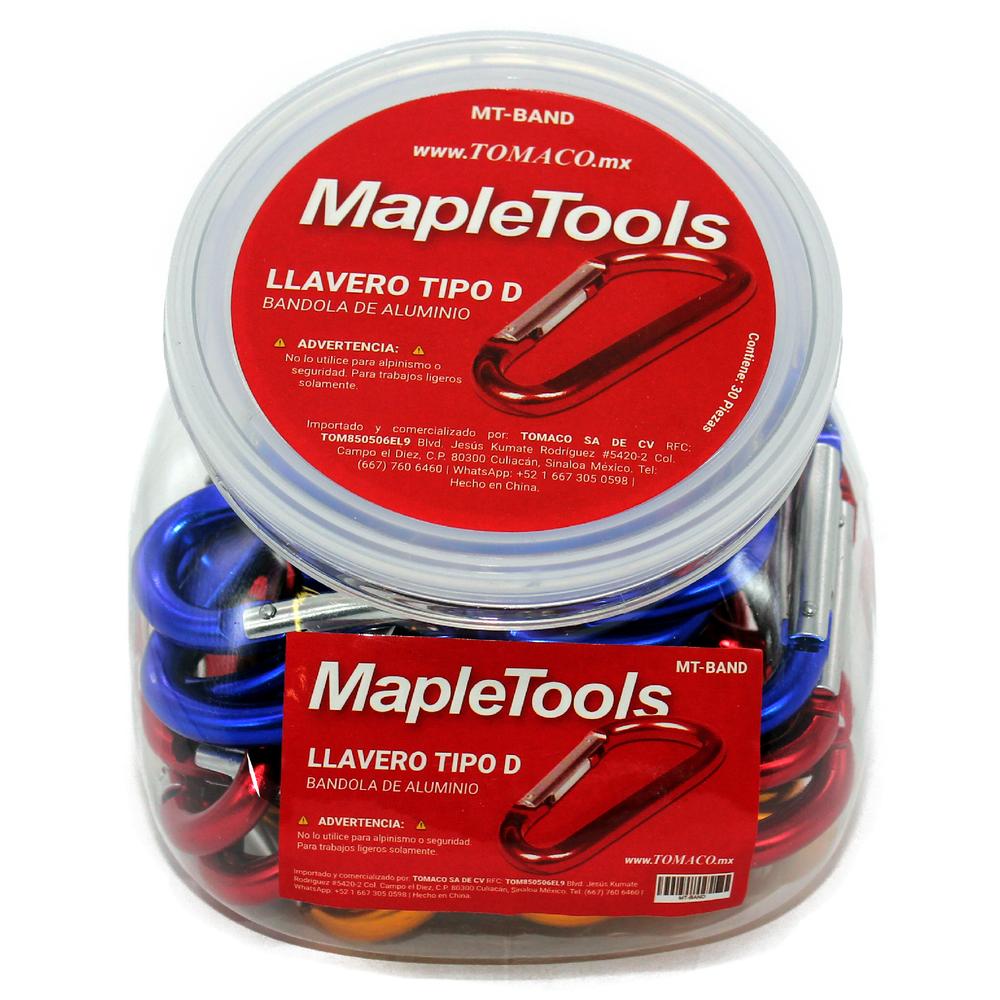 Llaveros Tipo Bandola Mosqueton De Colores Maple Tools