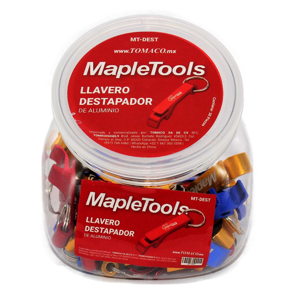 Bote De Llaveros Con Destapador Maple Tools