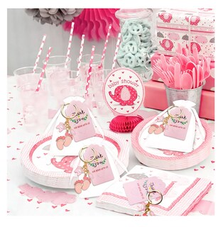 Foto 5 | Llaveros Grandes Regalo De Baby Shower Huellas De Biberón 20 Pzas Rosa