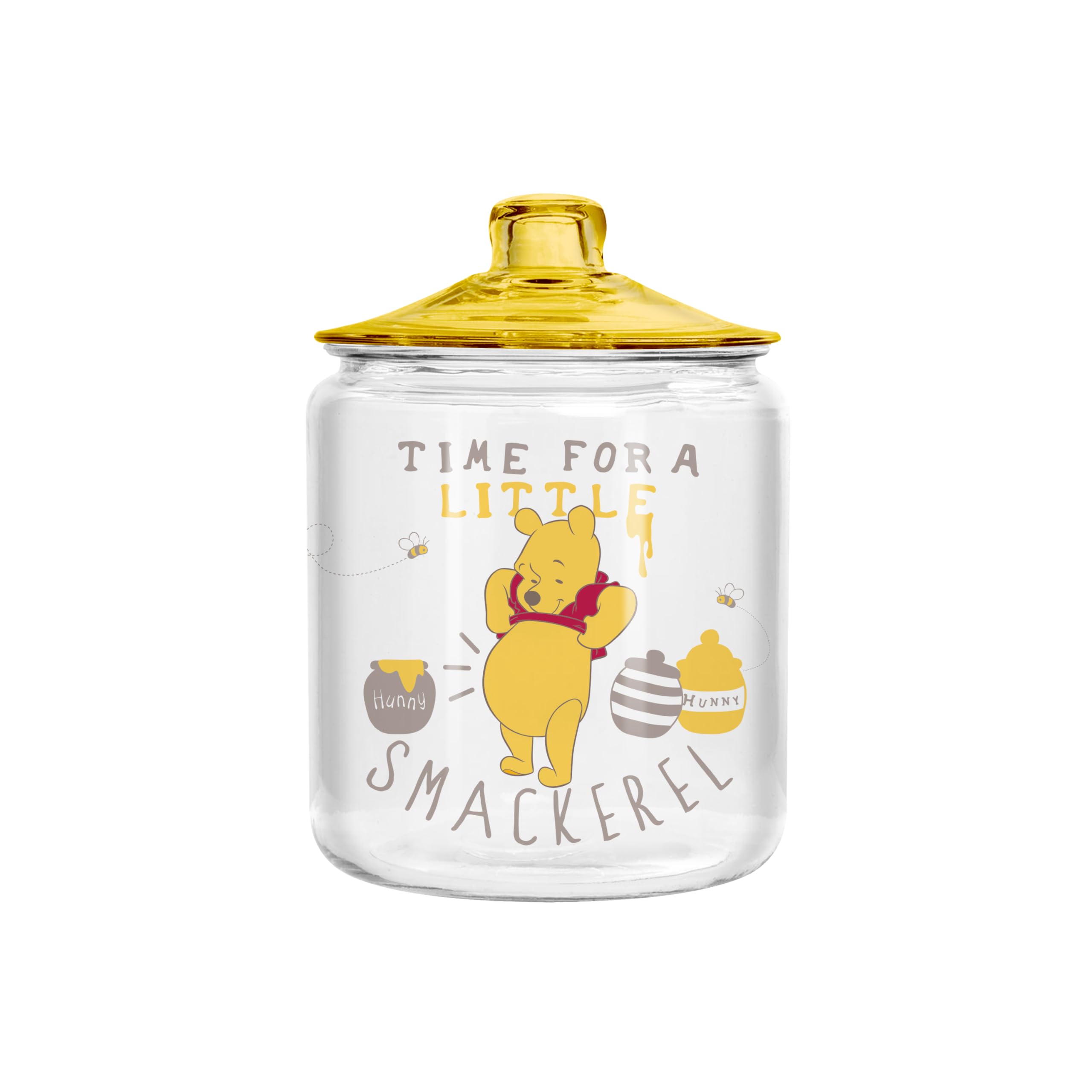 Foto 2 pulgar | Tarro De Cristal Silver Buffalo Winnie The Pooh Smackerel 15 Cm - Venta Internacional.
