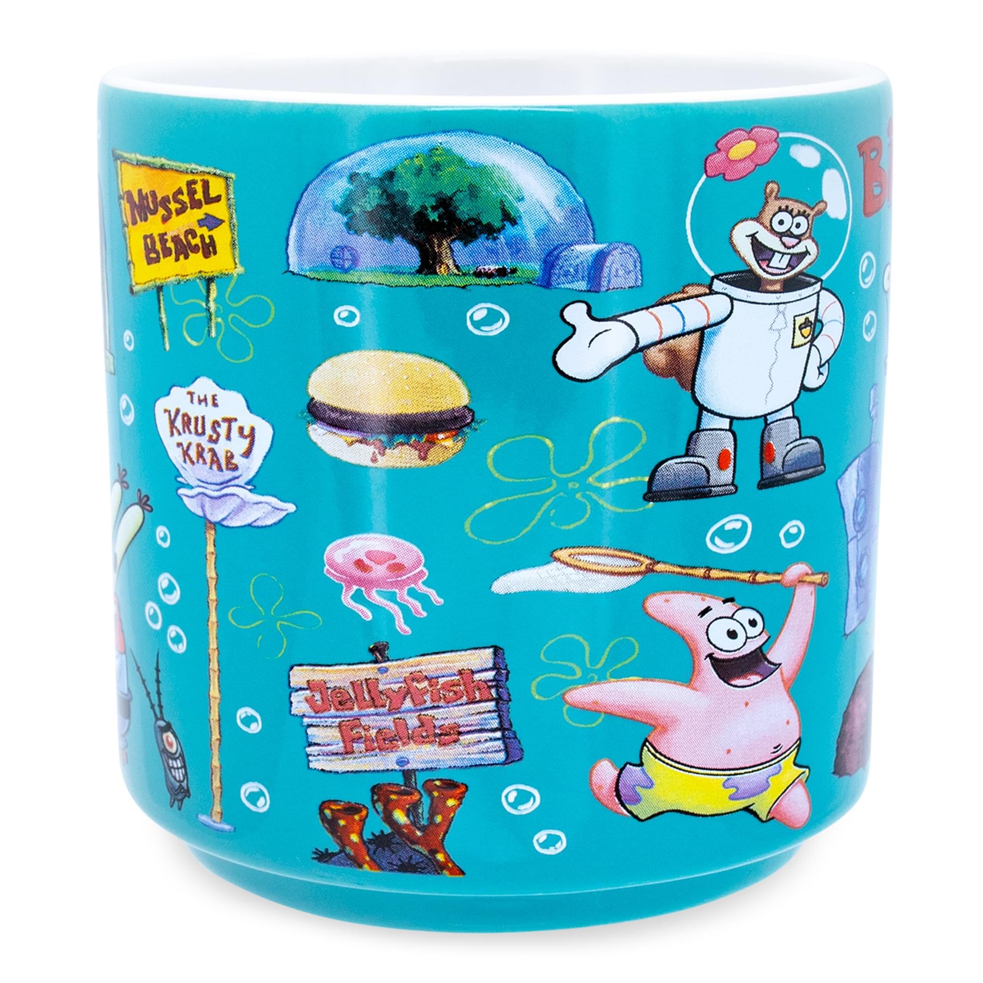 Foto 3 pulgar | Taza De Café Con Diseño De Búfalo Plateado, Diseño De Bob Esponja, Braguita De Bikini, 390 Ml - Venta Internacional.