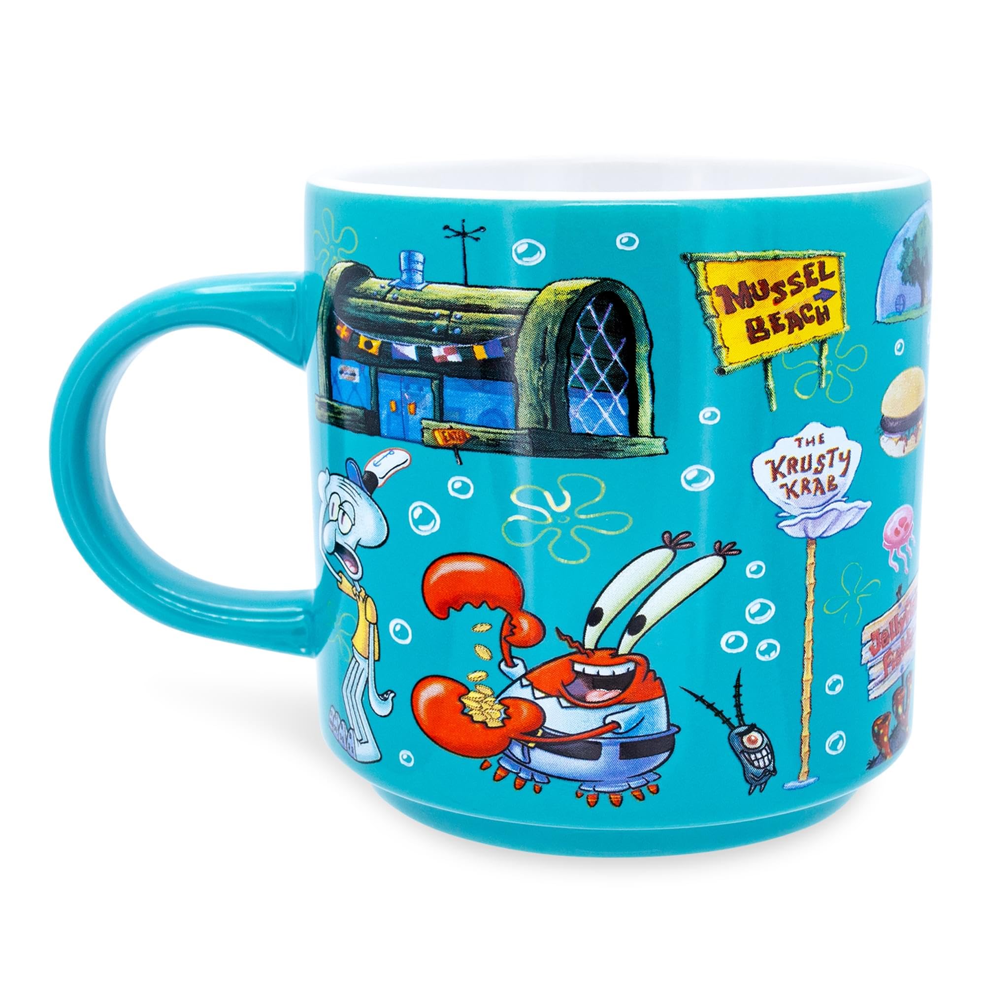 Foto 4 pulgar | Taza De Café Con Diseño De Búfalo Plateado, Diseño De Bob Esponja, Braguita De Bikini, 390 Ml - Venta Internacional.