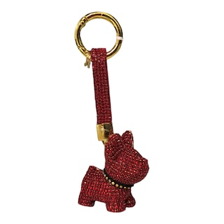 Foto 3 | Llavero Argolla Pedrería Perrito Color Rojo