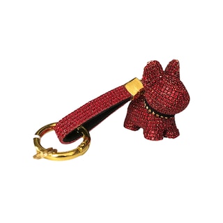 Foto 4 | Llavero Argolla Pedrería Perrito Color Rojo