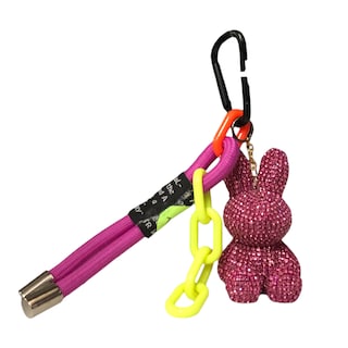 Foto 1 | Llavero Pedrería Conejo Color Fucsia