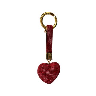 Foto 2 | Llavero Corazón Pedrería Color Rojo