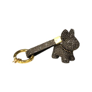 Foto 3 | Llavero Argolla Pedrería Perrito Color Negro