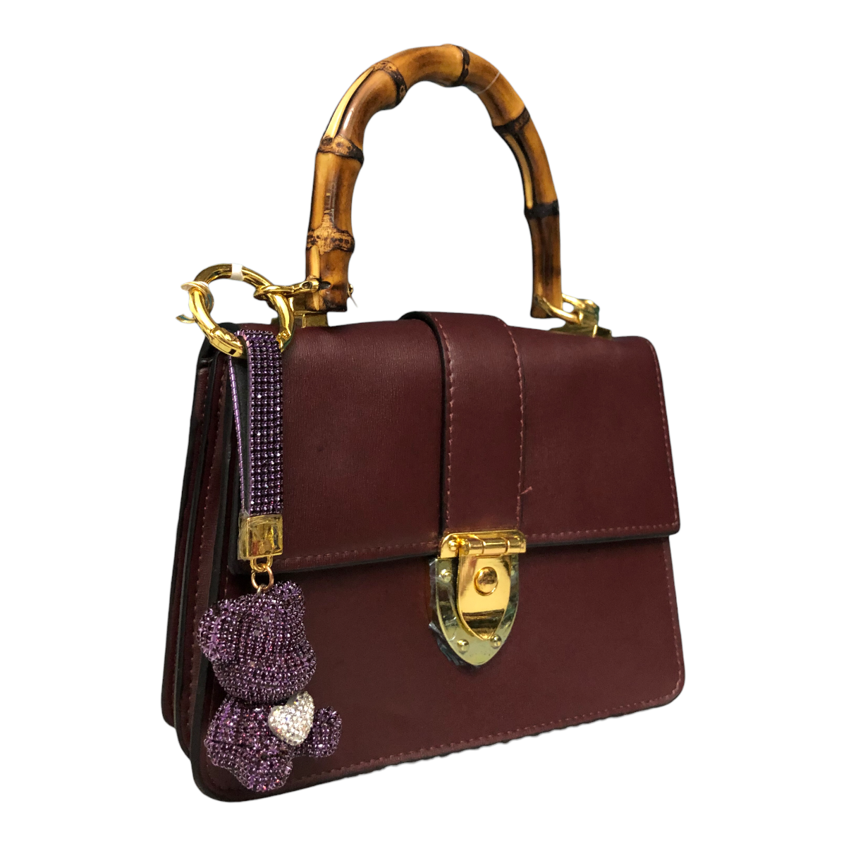Foto 4 | Llavero Osito Con Corazón Pedrería Color Morado