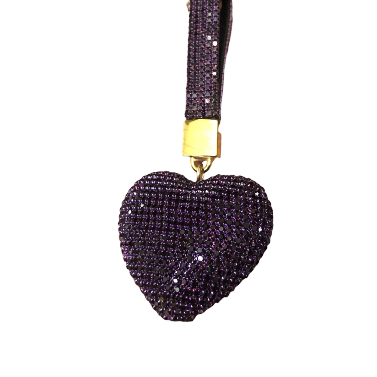 Foto 4 pulgar | Llavero Corazón Pedrería Color Morado