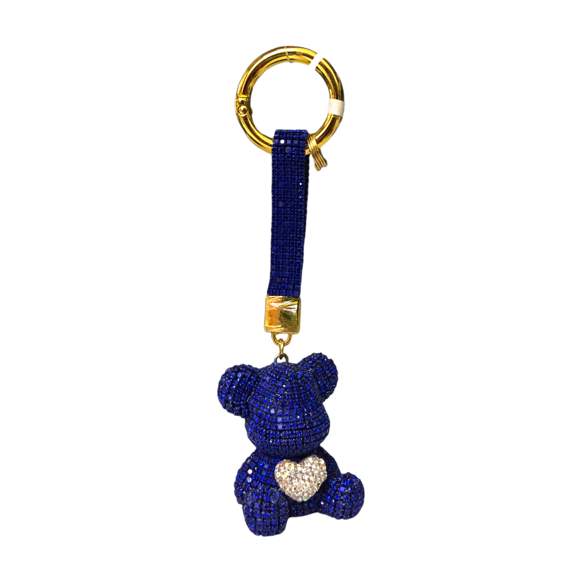 Foto 4 pulgar | Llavero Osito Con Corazón Pedrería Color Azul