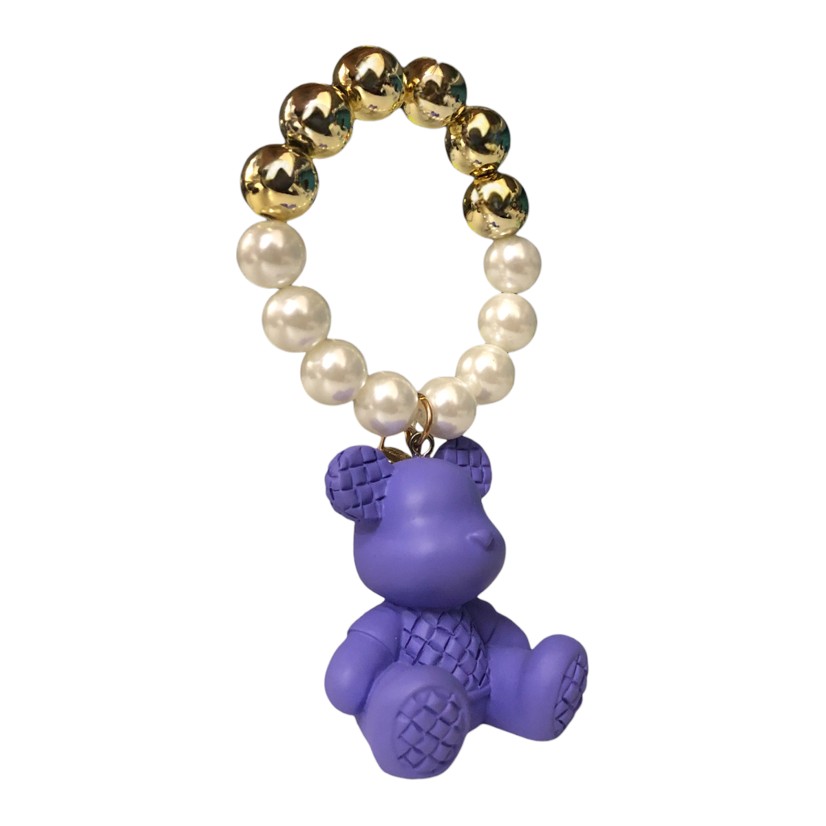 Foto 2 pulgar | Llavero Morado Osito Con Pulsera