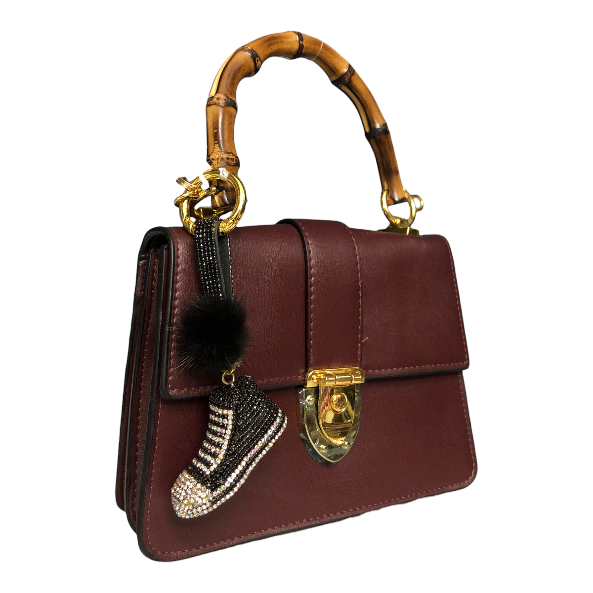 Foto 4 | Llavero De Tenis Color Negro Mini Pompón Pedrería