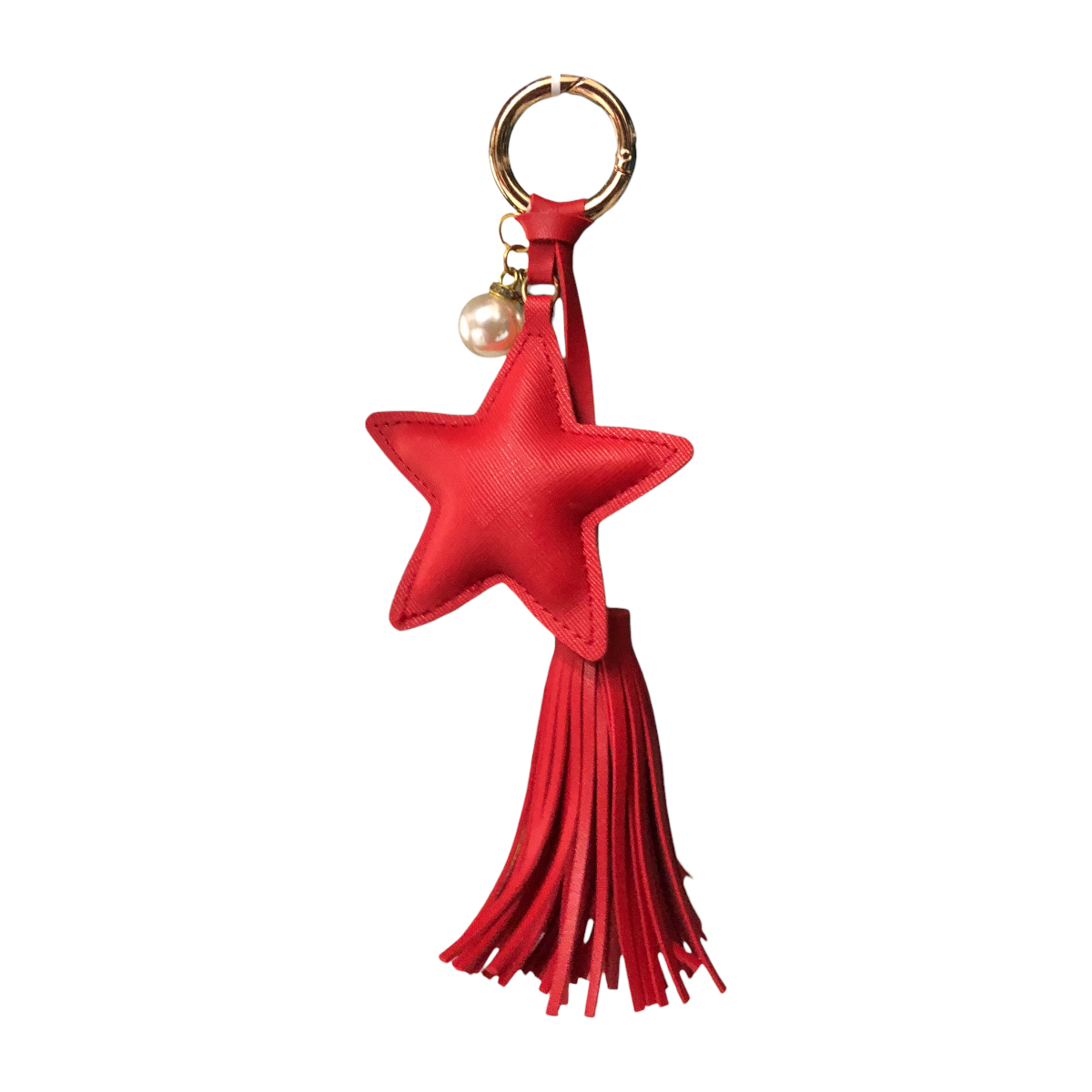Foto 2 pulgar | Llavero Estrella Con Flecos Color Rojo