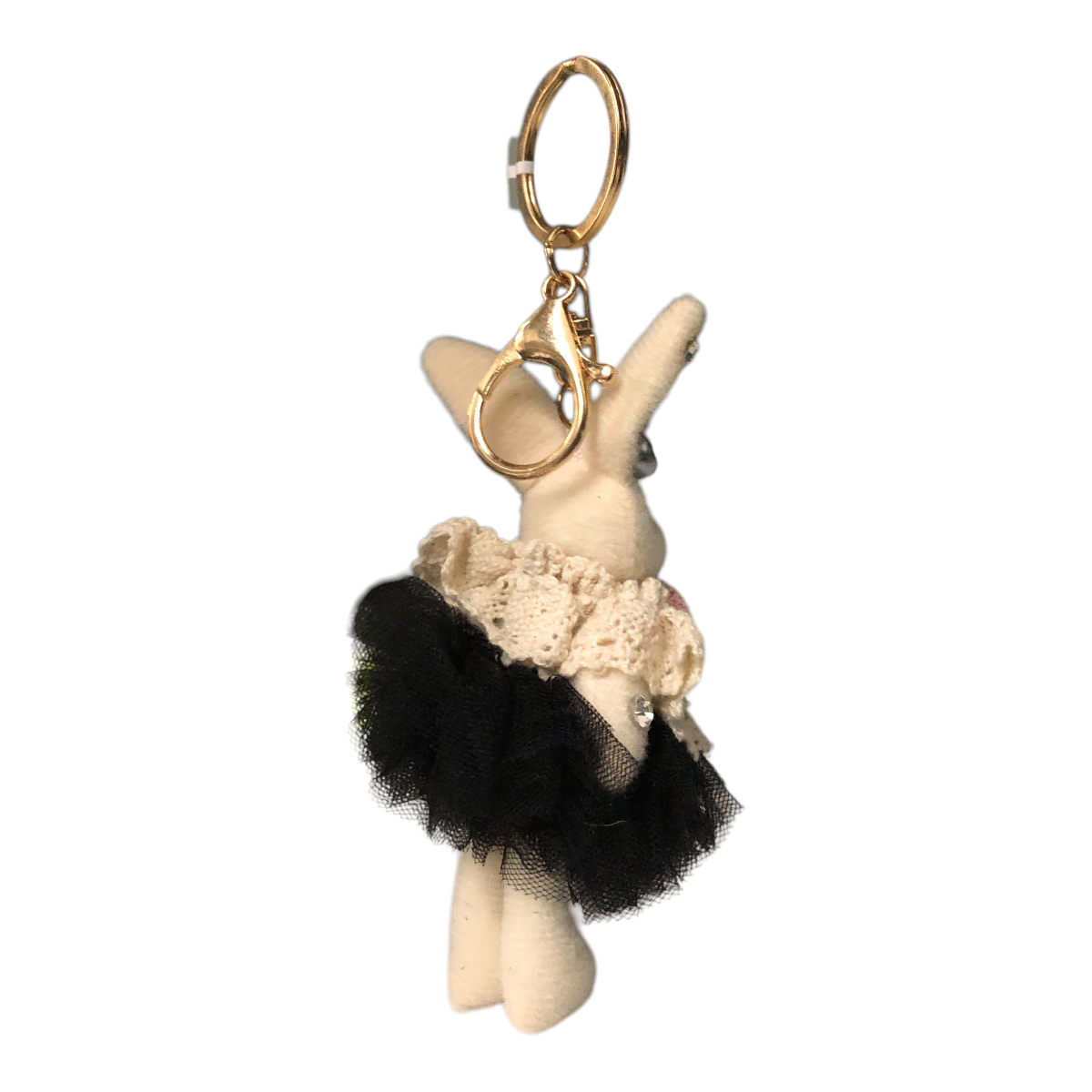 Foto 3 pulgar | Llavero Conejito De Peluche Con Vestido
