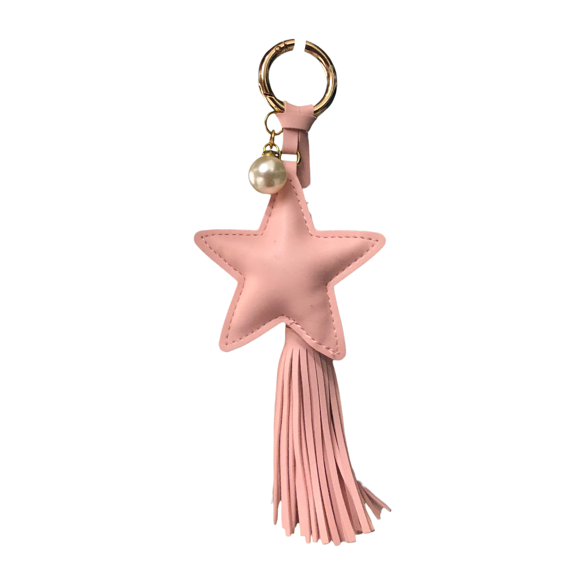 Foto 2 pulgar | Llavero Estrella Con Flecos Color Rosa
