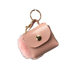 Foto 2 | Llavero Bolsita Con Pompón Efecto Serpiente Color Rosa