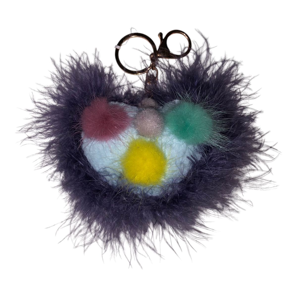 Foto 2 pulgar | Llavero Corazón Peluche Multicolor