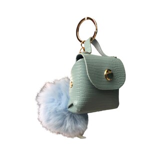 Foto 2 | Llavero Bolsita Con Pompón Efecto Serpiente Color Azul