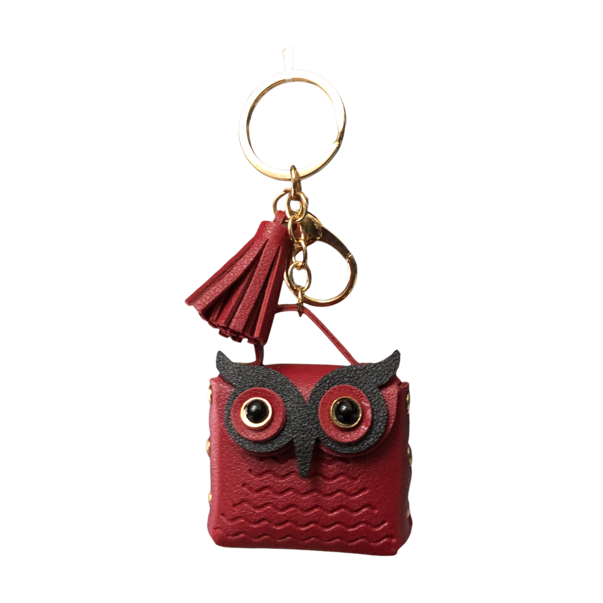 Llavero Bolsita Búho Básico Color Rojo