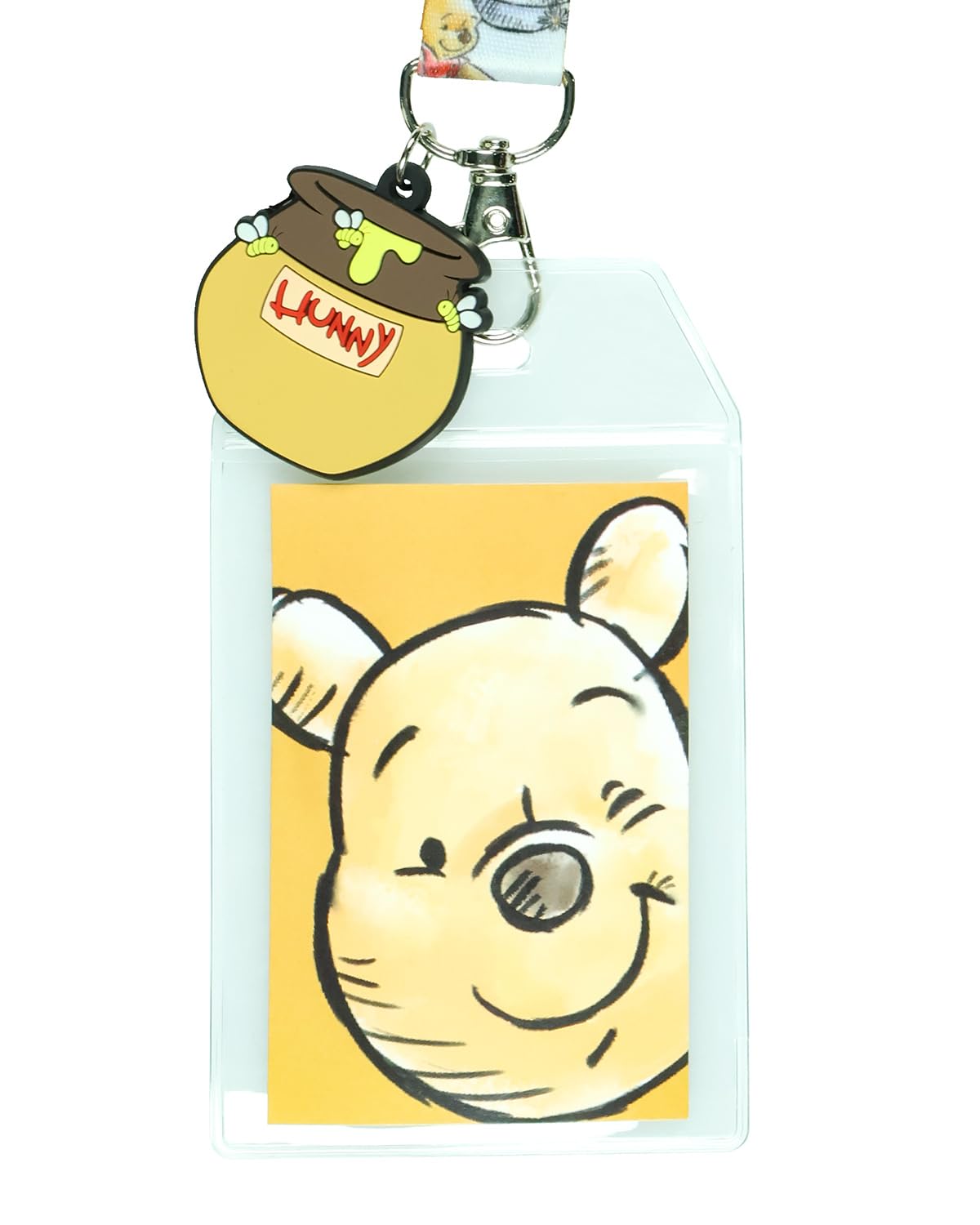 Foto 3 pulgar | Lanyard Disney Winnie The Pooh Hunny Pot Con Soporte Para Identificación - Venta Internacional.
