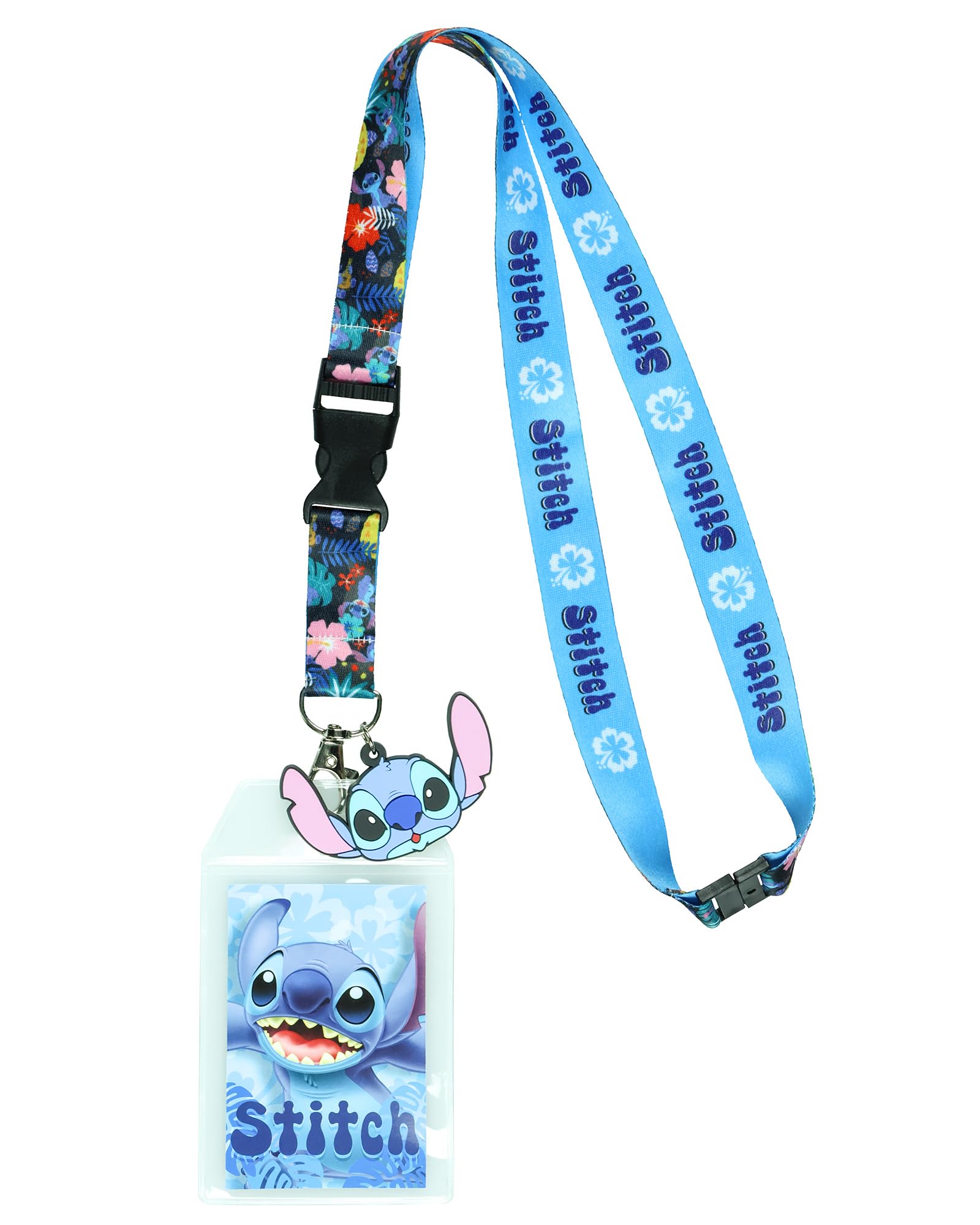 Cordón Disney Lilo And Stitch Tropical Con Soporte Para Identificación - Venta Internacional.