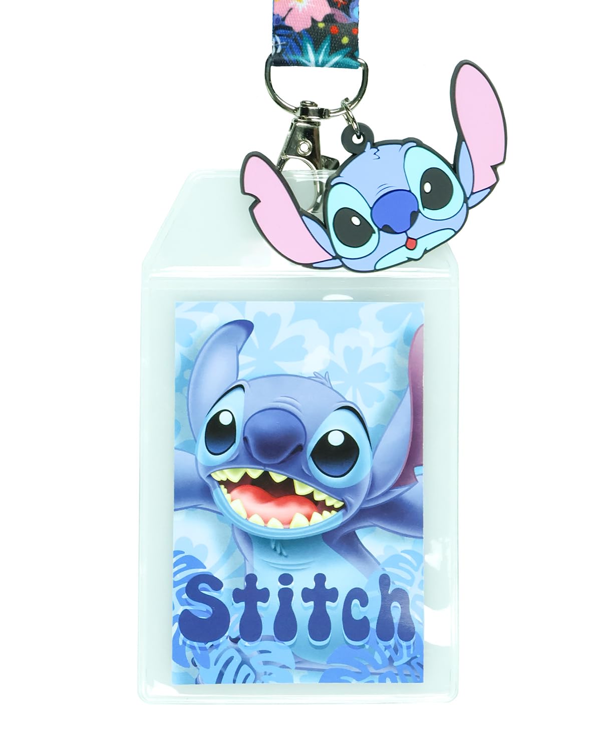 Foto 3 pulgar | Cordón Disney Lilo And Stitch Tropical Con Soporte Para Identificación - Venta Internacional.