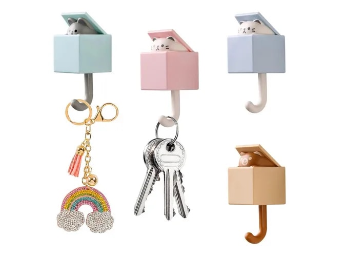 Llavero Xtellar De Pared Lindo Con Forma De Gato