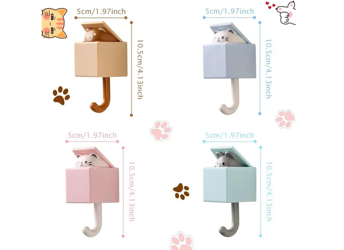 Foto 5 | Llavero Xtellar De Pared Lindo Con Forma De Gato