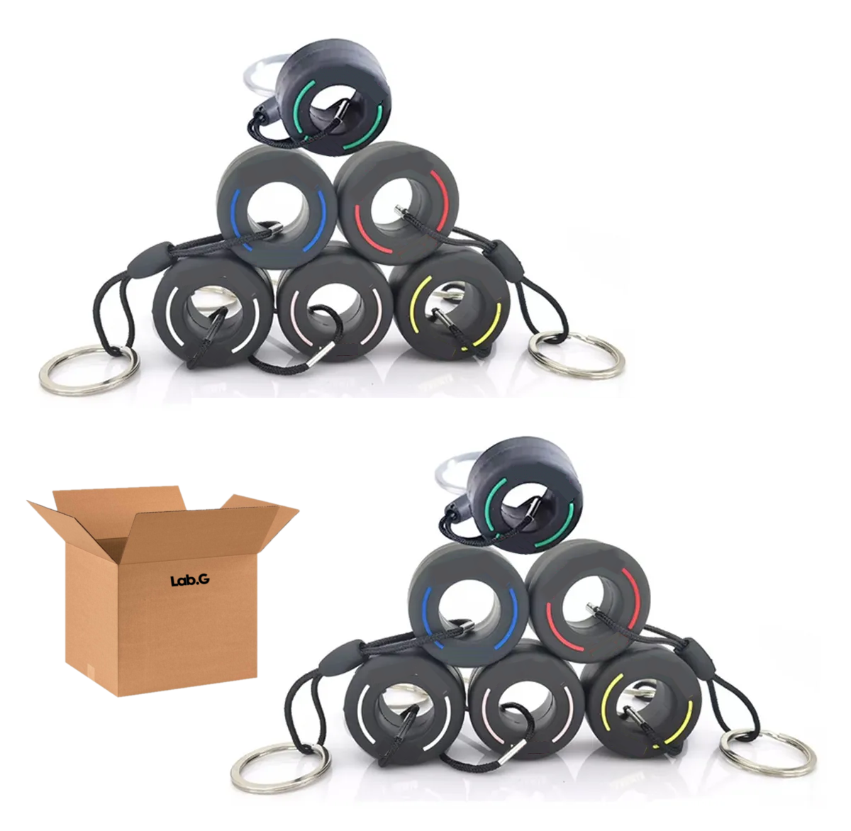 Llaveros F1 Formula 1 Pirelli Llavero Llanta (kit 12 Piezas) Negro
