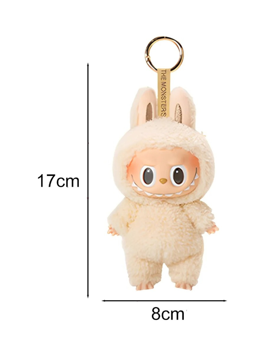 Foto 4 pulgar | Labubu Llaveros De Peluche Beige