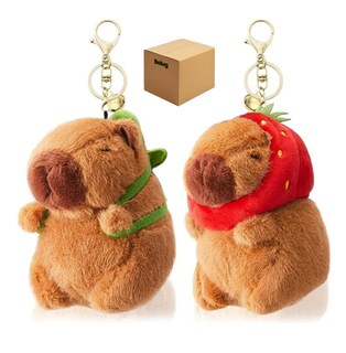 Foto 1 | Llavero Capibara Peluche Belug, Cafe Rojo Y Verde