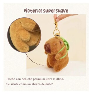 Foto 4 | Llavero Capibara Peluche Belug, Cafe Rojo Y Verde