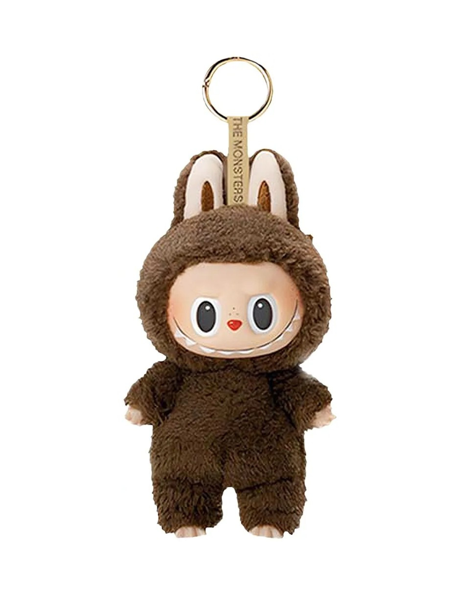 Labubu Llavero De Peluche Marron