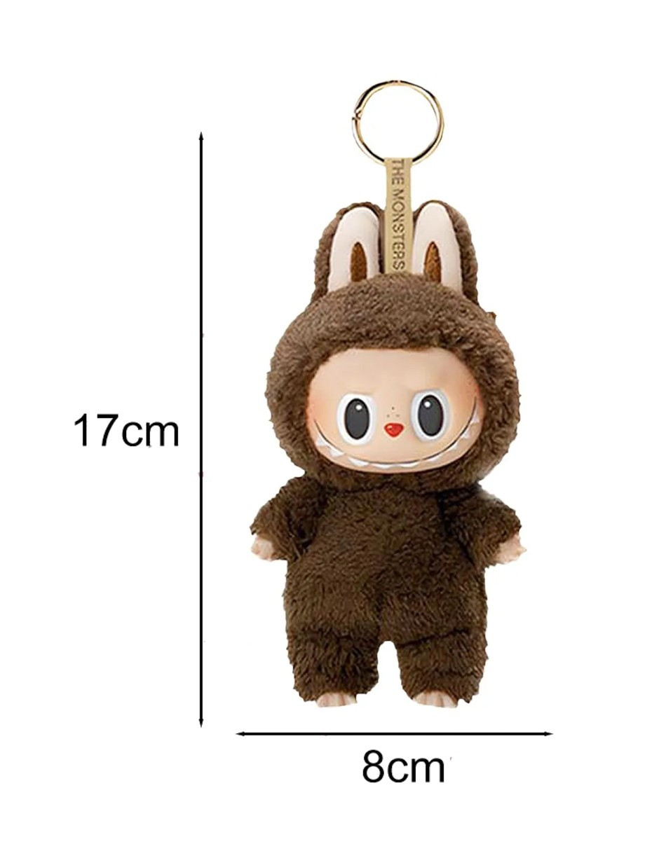 Foto 4 pulgar | Labubu Llavero De Peluche Marron