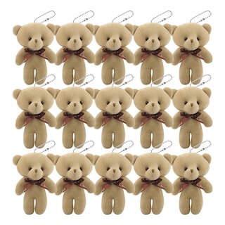 Foto 3 | Kit 15 Llaveros De Moda Miniositos De Peluche Eo Safe Imports Esi-20017 Marron