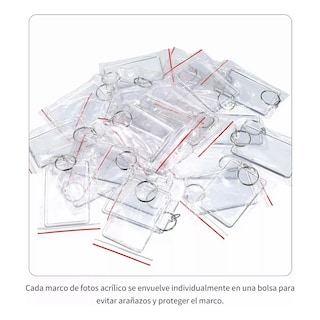 Foto 4 | Set 120 Pcs De Acrílico Llaveros De Fotos Eo Safe Imports Esi- 20018 Transparente